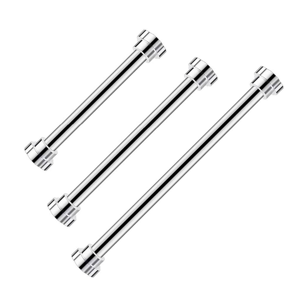 突っ張り棒　3本セット　① 130cm～370cm ②➂ 130cm～320 Amazon｜TIUKIEY 強力 突っ張り棒 3.1M 20個のカーテンリングを